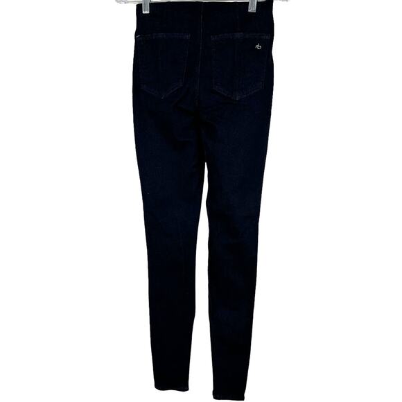 Rag & Bone NWT Nina High Rise Pull On Legging Jeans Rinse Blue Slim Fit Size XS - Picture 3 of 11